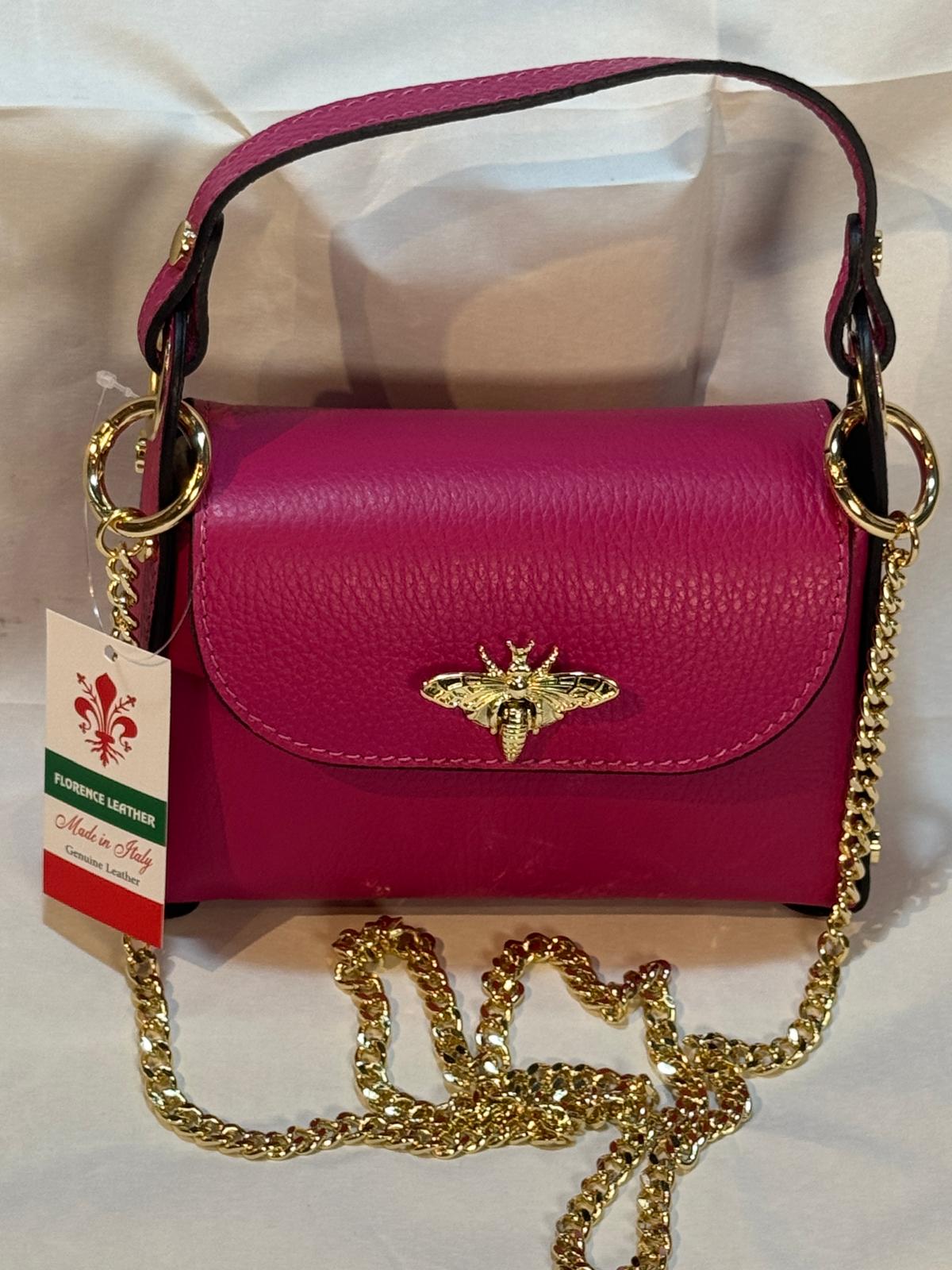 Mini Flap Top Handle Bag with Chain Strap