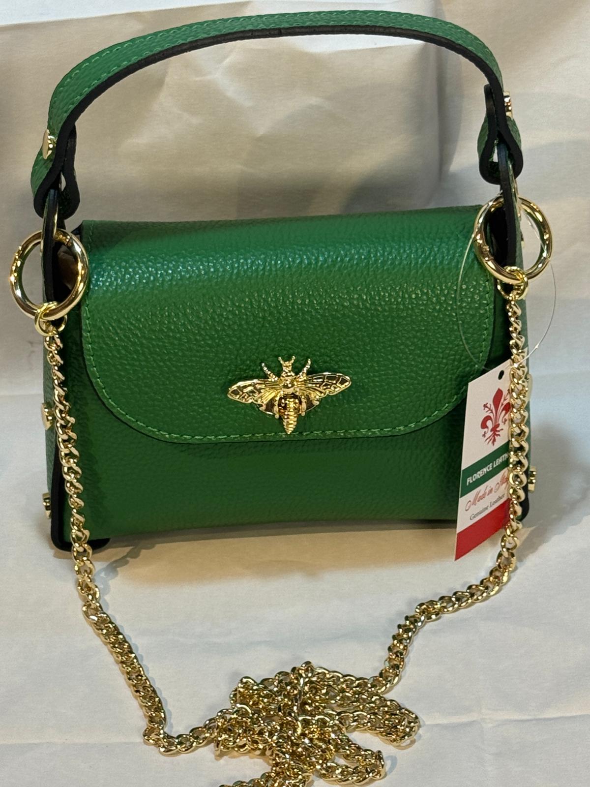 Mini Flap Top Handle Bag with Chain Strap