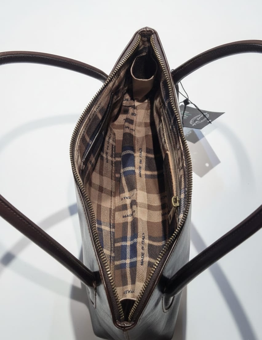 Slim Leather Shoulder Bag