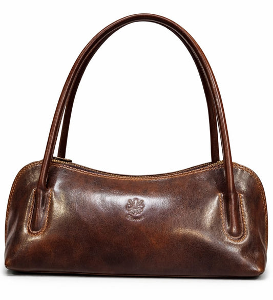 Slim Leather Shoulder Bag