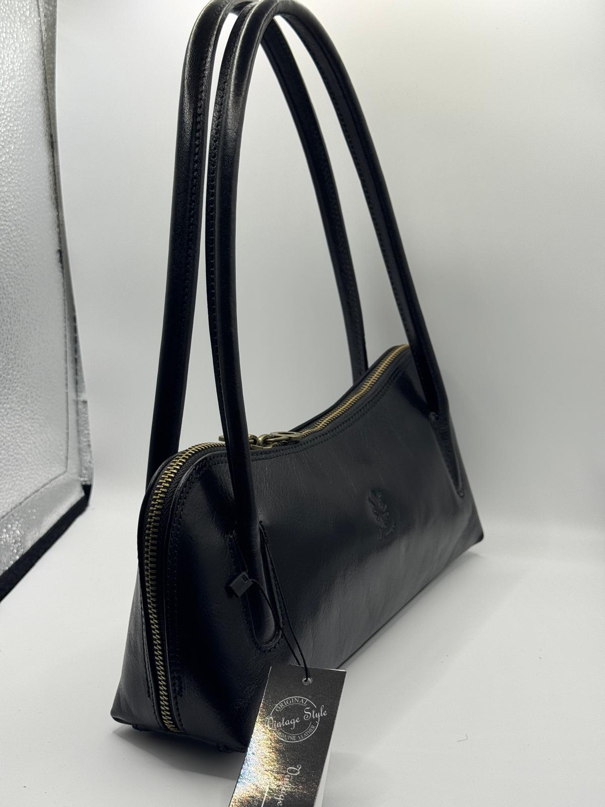 Slim Leather Shoulder Bag