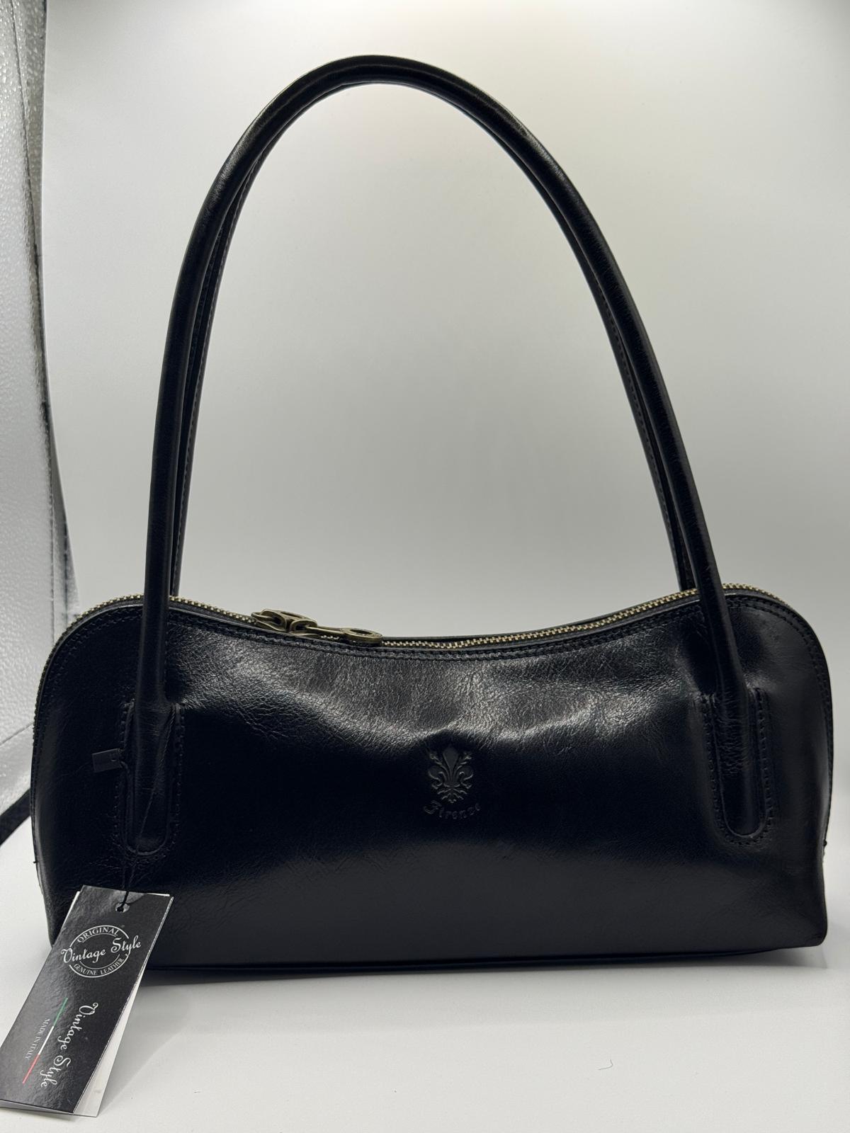 Slim Leather Shoulder Bag