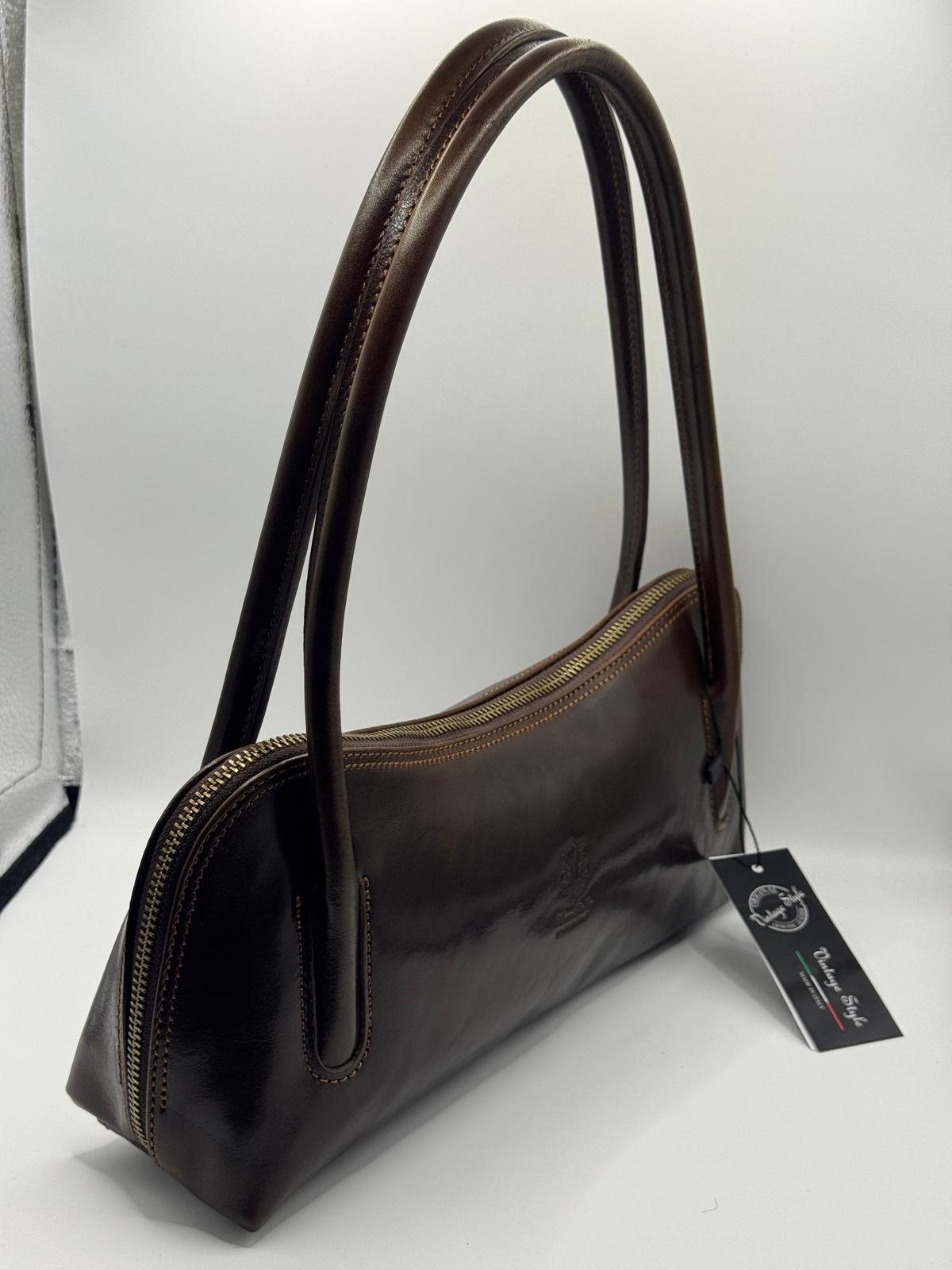 Slim Leather Shoulder Bag