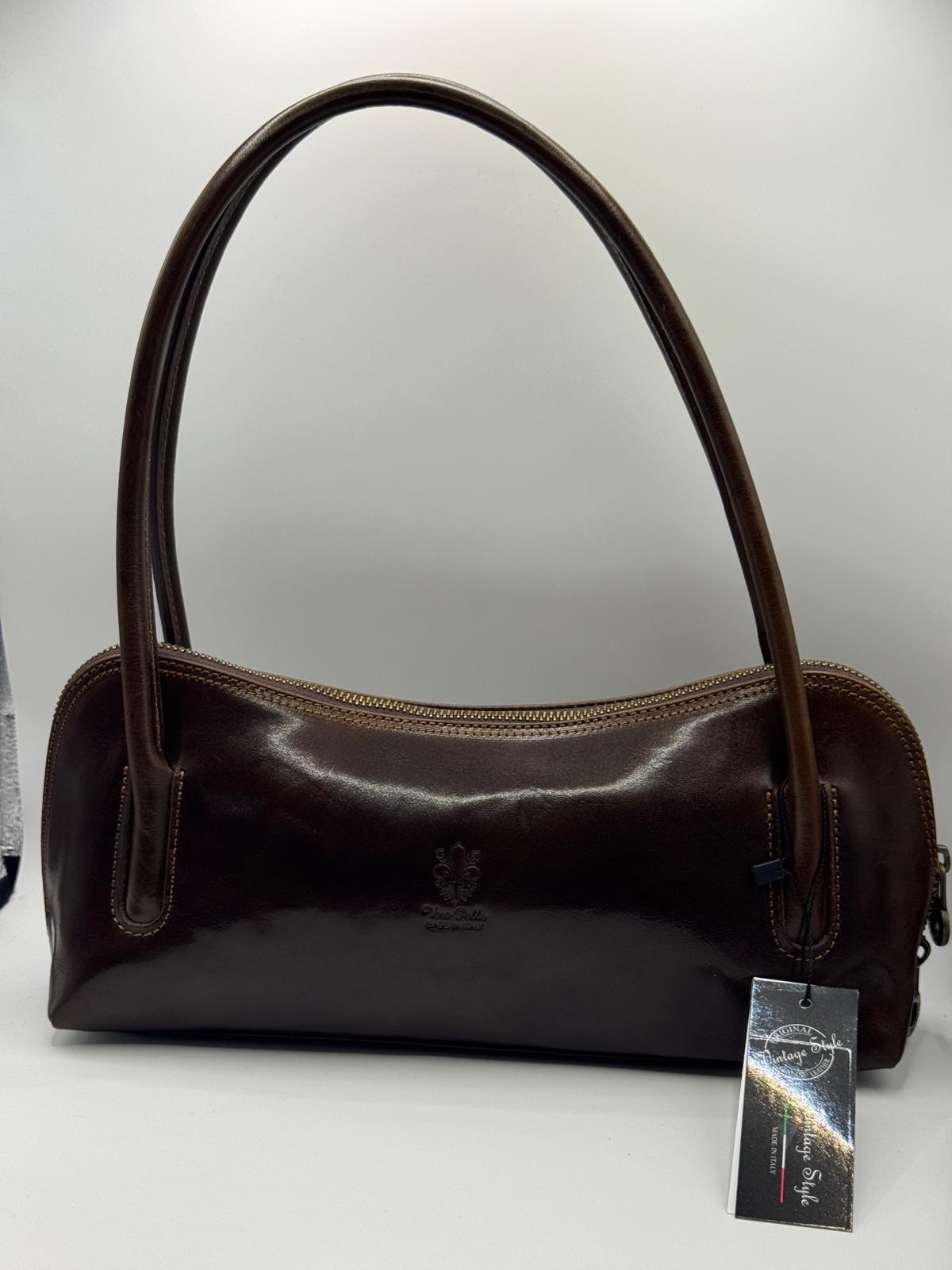 Slim Leather Shoulder Bag